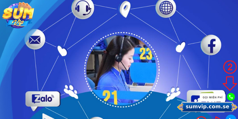 Các kênh liên hệ CSKH Sumvip