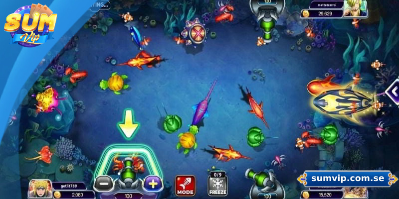 Hướng dẫn cách chọn súng, đạn và vật phẩm hỗ trợ trong game bắn cá